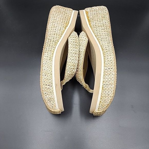 Volatile Bahama Tan Woven Thong Wedge Sandals Women's Size 10 Flip Flop Wedge - Picture 11 of 12